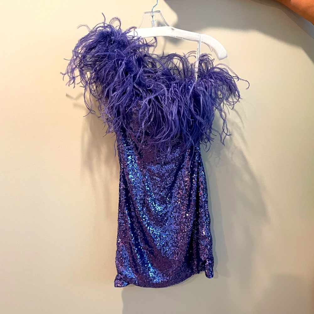 PURPLE SHERRI HILL COCKTAIL DRESS